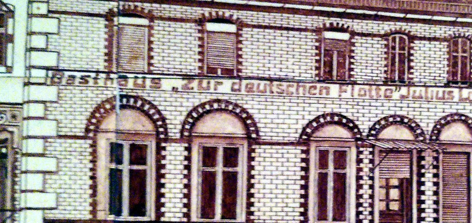 Historischer Gasthaus-Schriftzug